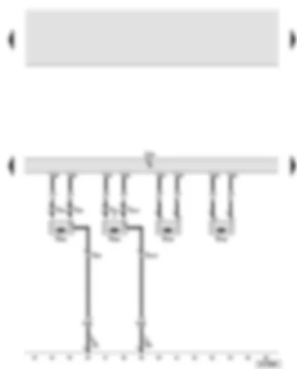 Wiring Diagram  AUDI A8 2003 - Airbag control unit - curtain airbags - front belt tensioners