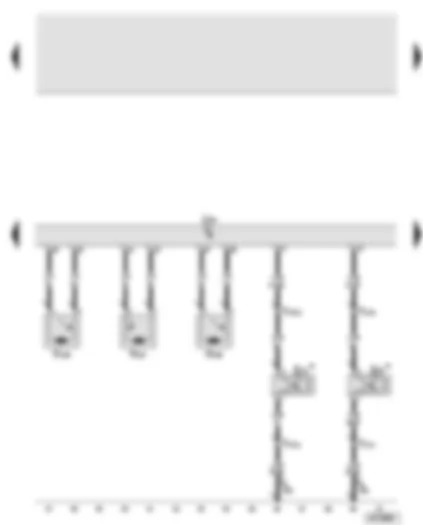 Wiring Diagram  AUDI A8 2003 - Airbag control unit - rear belt tensioners - belt switches