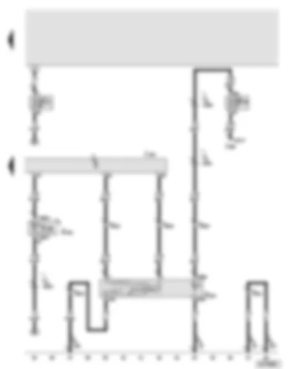 Wiring Diagram  AUDI A8 2003 - Airbag control unit - airbag disabled warning lamp - front passenger