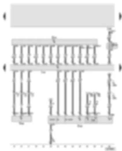 Wiring Diagram  AUDI A8 2003 - Entry and start authorisation control unit - entry and start authorisation switch - steering column lock control element - engine Start/Stop button - driver identification control unit