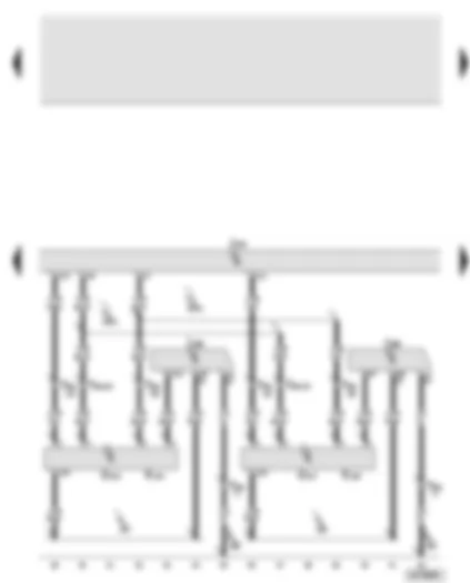 Wiring Diagram  AUDI A8 2003 - Entry and start authorisation control unit - exterior door handle touch sensor - driver