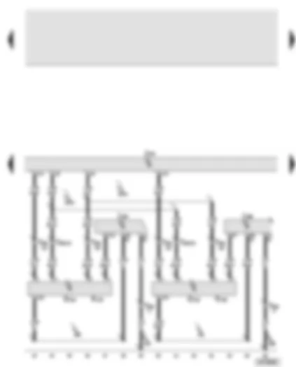 Wiring Diagram  AUDI A8 2003 - Entry and start authorisation control unit - exterior door handle touch sensor - front passenger