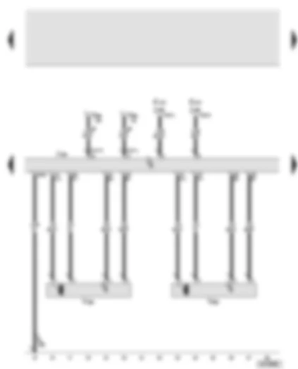 Wiring Diagram  AUDI A8 2003 - Electric park and handbrake control unit - parking brake motor - left - parking brake motor - right