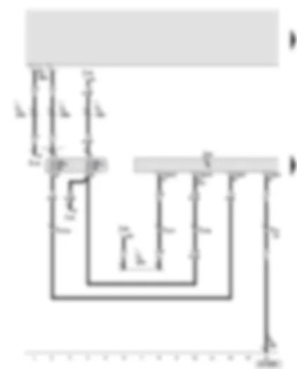 Wiring Diagram  AUDI A8 2003 - Steering column electronics control unit - voltage supply