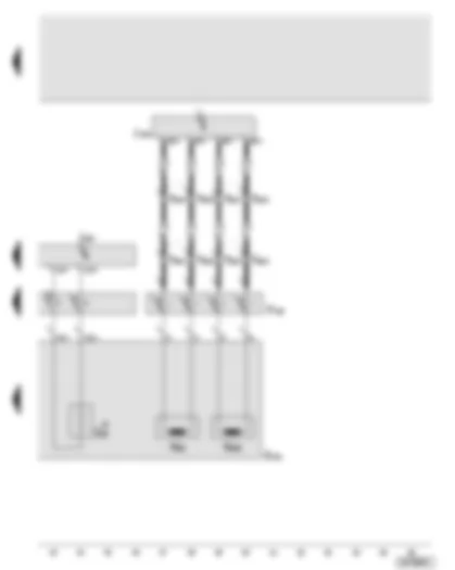 Wiring Diagram  AUDI A8 2003 - Steering column electronics control unit - operating unit in steering wheel - airbag igniter - driver