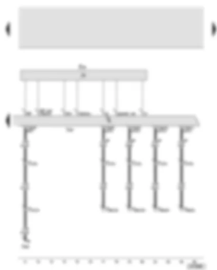 Wiring Diagram  AUDI A8 2003 - Steering column electronics control unit - cruise control system switch