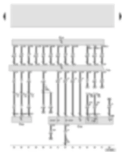 Wiring Diagram  AUDI A8 2003 - Entry and start authorisation control unit - entry and start authorisation switch - steering column lock control element - engine Start/Stop button