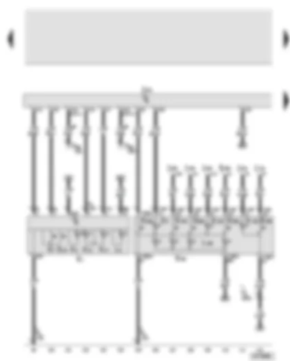 Wiring Diagram  AUDI A8 2003 - Onboard power supply control unit - lighting switch - hazard warning lights button - operating unit in front of centre console