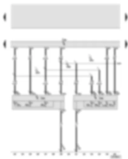 Wiring Diagram  AUDI A8 2003 - Convenience system central control unit - left tail light bulb - rear left turn signal bulb - left brake light bulb - left reversing light bulb - rear left fog light bulb