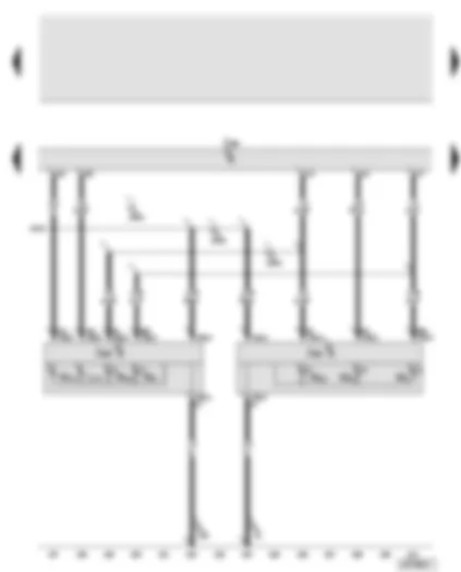 Wiring Diagram  AUDI A8 2003 - Convenience system central control unit - right tail light bulb - right brake light bulb - rear right turn signal bulb - right reversing light bulb - rear right fog light bulb