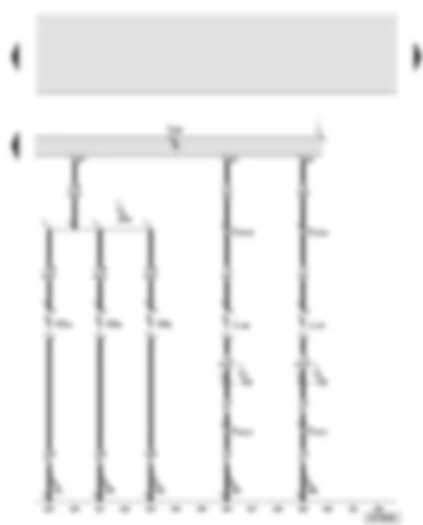 Wiring Diagram  AUDI A8 2003 - Convenience system central control unit - luggage compartment light - rear lid light - rear footwell illumination
