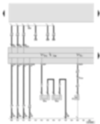 Wiring Diagram  AUDI A8 2004 - Display control unit in dash panel insert - front brake pad wear sender - oil pressure switch