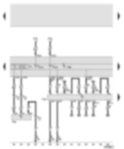 Wiring Diagram  AUDI A8 2003 - Control unit with display in dash panel insert - radio controlled clock - electric park and handbrake control unit - radio controlled clock receiver - data bus diagnostic interface