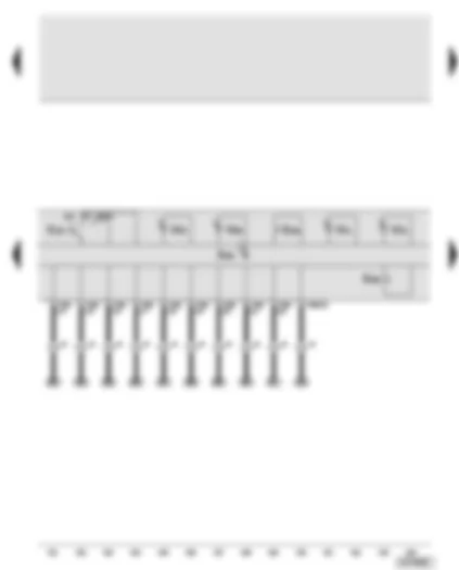 Wiring Diagram  AUDI A8 2003 - Rear operating unit for roof module - rear reading light - rear interior light