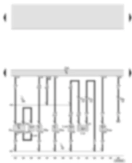 Wiring Diagram  AUDI A8 2005 - Front passenger door control unit - central locking deadlock function warning lamp on front passenger side - front right entry light - front passenger side door warning lamp - front passenger door storage compartment illumination bulb