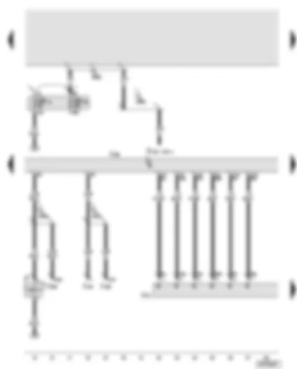 Wiring Diagram  AUDI A8 2003 - Trailer detector control unit - trailer socket - brake light switch