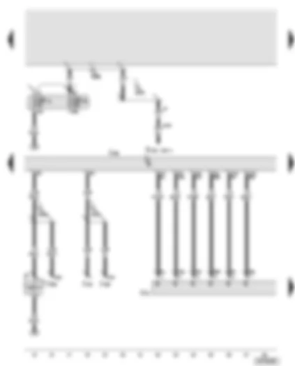 Wiring Diagram  AUDI A8 2004 - Trailer detector control unit - trailer socket - brake light switch