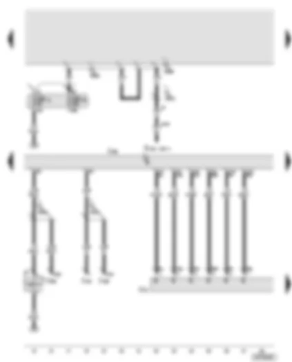 Wiring Diagram  AUDI A8 2005 - Trailer detector control unit - trailer socket - brake light switch