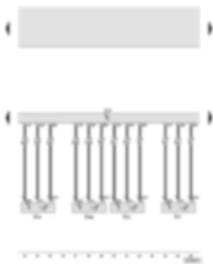 Wiring Diagram  AUDI A8 2003 - Adaptive suspension control unit - vehicle level senders