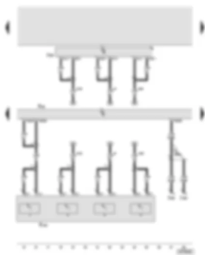 Wiring Diagram  AUDI A8 2003 - Telephone transmitter and receiver unit - microphone unit in front roof module