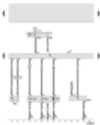 Wiring Diagram  AUDI A8 2003 - Climatronic control unit - coolant circulation pump - air conditioning system compressor regulating valve - heat regulation valve - air quality sensor
