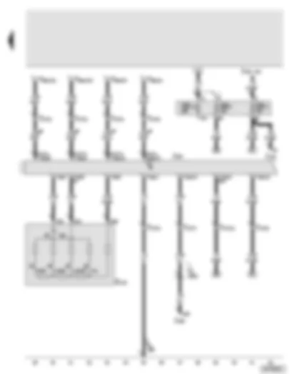 Wiring Diagram  AUDI A8 2003 - Steering column electronics control unit - steering column adjustment switch