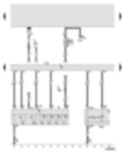 Wiring Diagram  AUDI A8 2003 - Onboard power supply control unit - lighting switch - fog light switch - rear fog light switch - hazard warning lights button