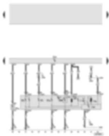 Wiring Diagram  AUDI A8 2003 - Onboard power supply control unit - left gas discharge lamp control unit - power output module for left headlight - left side light bulb - front left turn signal bulb - left main beam bulb - left cornering light bulb