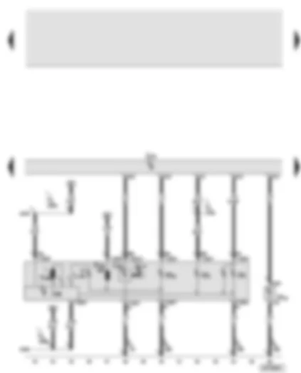 Wiring Diagram  AUDI A8 2003 - Onboard power supply control unit - right gas discharge lamp control unit - power output module for right headlight - right cornering light bulb - front right turn signal bulb - right side light bulb - right main beam bulb