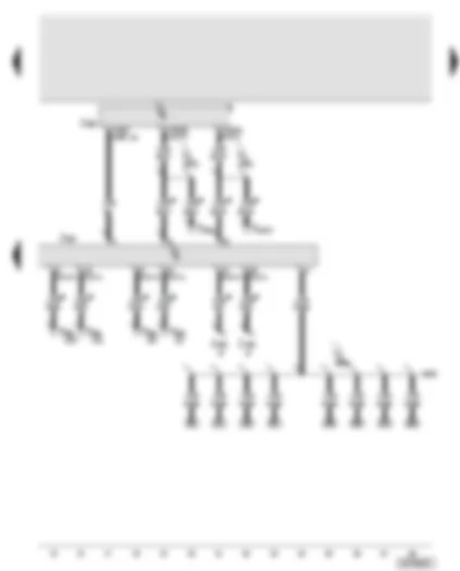 Wiring Diagram  AUDI A8 2003 - Data bus diagnostic interface - control unit with display in dash panel insert