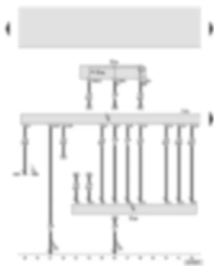 Wiring Diagram  AUDI A8 2003 - Front information control unit - multimedia operating unit - open/close button for front display