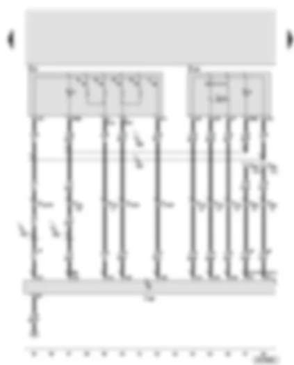 Wiring Diagram  AUDI A8 2003 - Memory operating unit (driver’s seat) - emergency off button - door control unit (driver’s side)