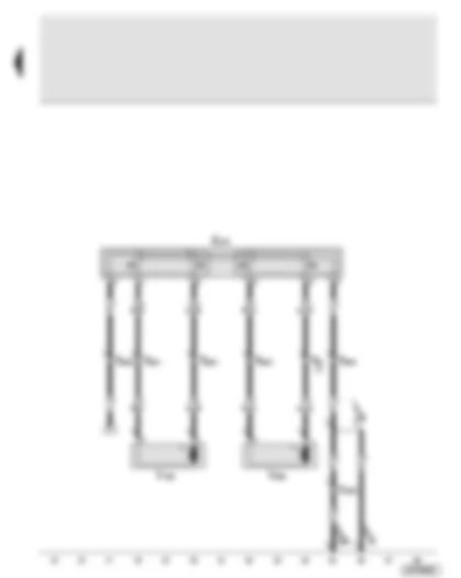 Wiring Diagram  AUDI A8 2003 - Lumbar support adjustment switch - rear right seat - lumbar support longitudinal adjustment motor - rear right seat - lumbar support height adjustment motor - rear right seat