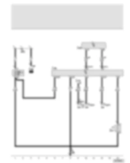 Wiring Diagram  AUDI A8 2003 - Control unit for adaptive cruise control - sensor heater for adaptive cruise control system