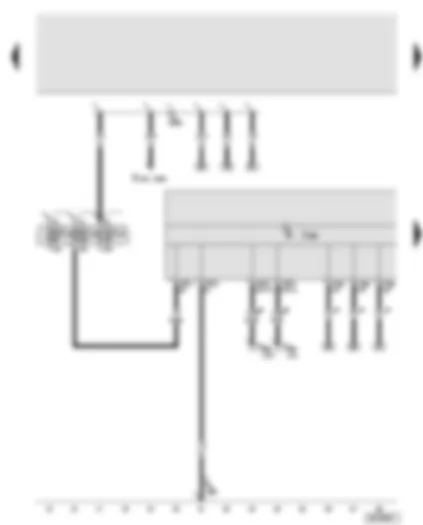 Wiring Diagram  AUDI A8 2003 - Roof electronics control unit - fuses