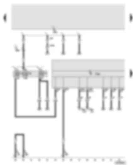 Wiring Diagram  AUDI A8 2004 - Roof electronics control unit - fuses