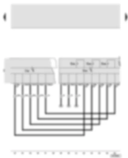 Wiring Diagram  AUDI A8 2004 - Roof electronics control unit - rear operating unit for roof module - rear switch for rear roller blind