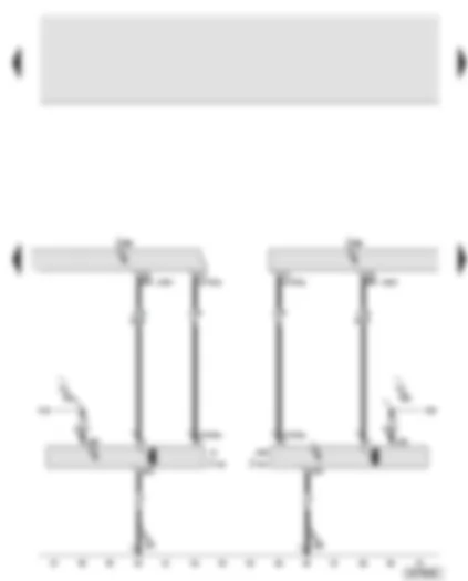 Wiring Diagram  AUDI A8 2003 - Rear left door control unit - rear right door control unit - side roller blind control unit