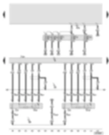 Wiring Diagram  AUDI A8 2003 - Engine control unit - lambda probe - lambda probe 2