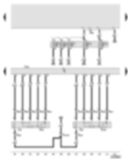 Wiring Diagram  AUDI A8 2008 - Engine control unit - lambda probe - lambda probe 2