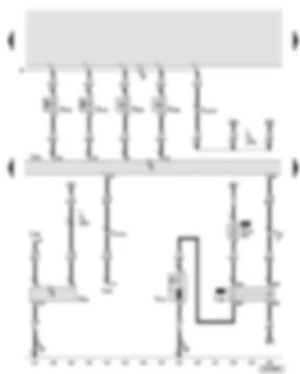 Wiring Diagram  AUDI A8 2003 - Engine control unit - electro/hydraulic engine mounting solenoid valves - gearbox mounting valves - secondary air pump motor - secondary air pump relay - high pressure sender