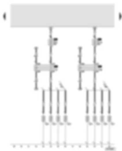 Wiring Diagram  AUDI A8 2003 - Relay for glow plugs - glow plugs