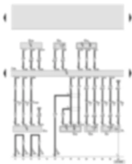 Wiring Diagram  AUDI A8 2004 - Diesel direct injection system control unit - coolant temperature sender - oil temperature sender - fuel temperature sender - air mass meter - engine speed sender - Hall sender - fuel pressure sender - oil pressure switch