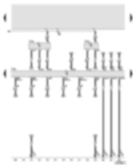 Wiring Diagram  AUDI A8 2003 - Diesel direct injection system control unit 2 - throttle valve module 2 - turbocharger 2 control unit