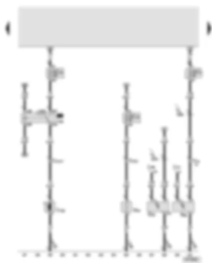 Wiring Diagram  AUDI A8 2003 - Fuel cooling pump relay - high pressure sender - fuel cooling pump - heater element (crankcase breather) - coolant shut-off valve