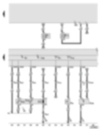 Wiring Diagram  AUDI A8 2003 - Control unit with display in dash panel insert - fuel gauge - fuel pump - fuel gauge senders - oil pressure warning lamp