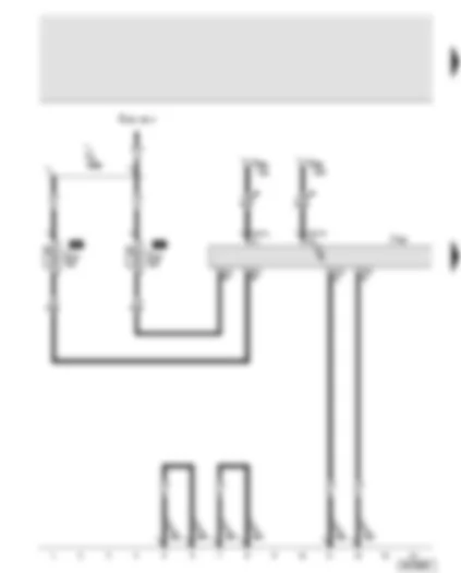 Wiring Diagram  AUDI A8 2003 - Rear seat adjustment with memory control unit - seat adjustment thermo-fuse