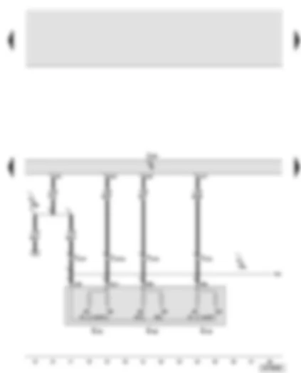 Wiring Diagram  AUDI A8 2003 - Rear seat adjustment with memory control unit - rear left seat rake adjustment button - rear left seat longitudinal adjustment button