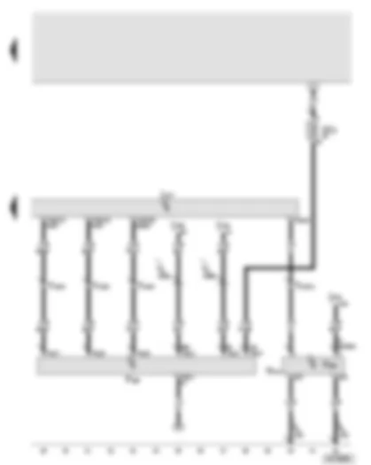 Wiring Diagram  AUDI A8 2003 - Automatic gearbox control unit - Tiptronic switch - selector lever lock solenoid - gear selector position P switch