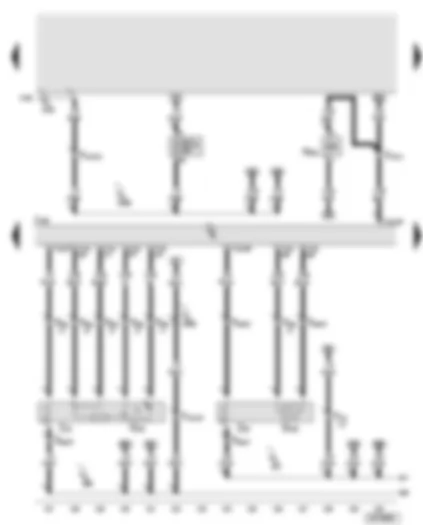 Wiring Diagram  AUDI A8 2004 - Engine control unit - lambda probe - lambda probe after catalytic converter - exhaust flap valve